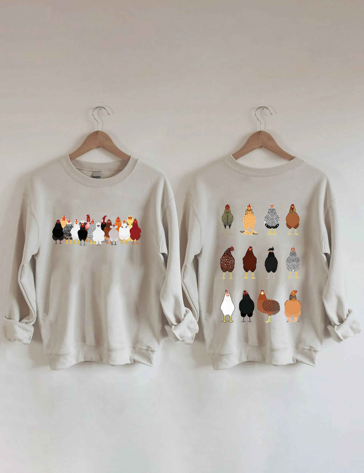 Sweat-shirt Love Chickens 