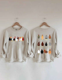 Sweat-shirt Love Chickens 
