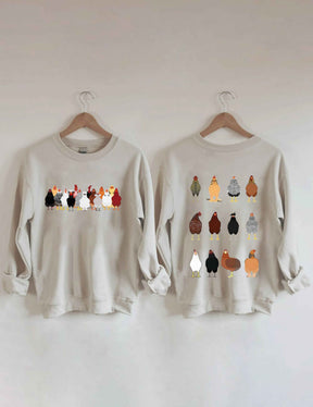 Liebe-Hühner-Sweatshirt 