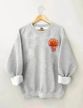 Sweat-shirt Dans mon ère de maman de basket-ball