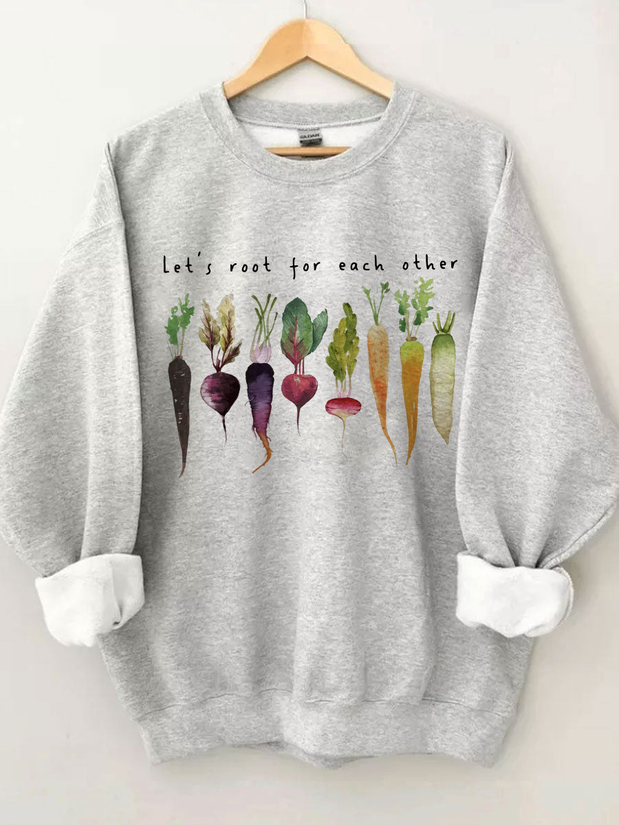 Lasst uns füreinander anfeuern Sweatshirt 
