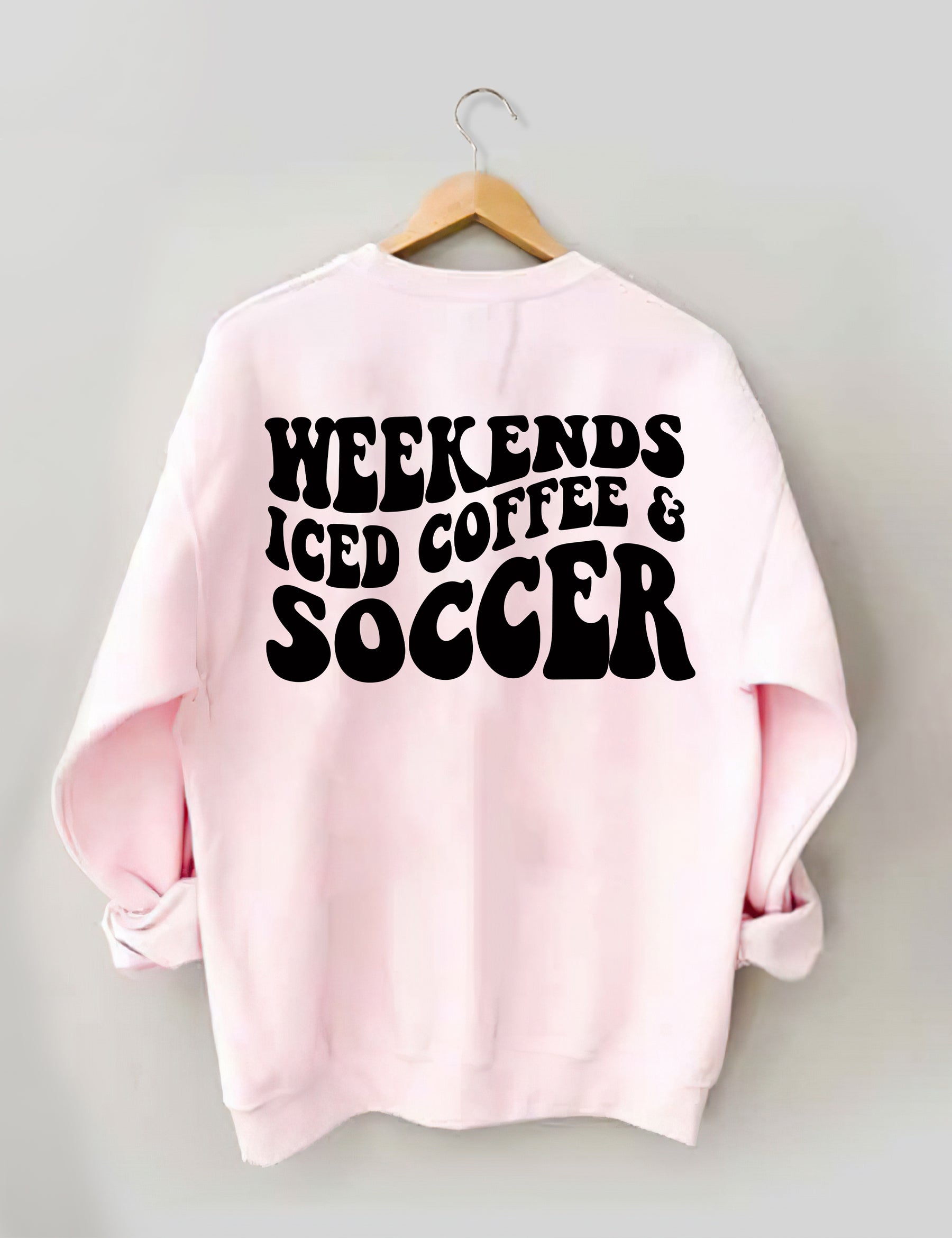Sweat-shirt de football au café glacé du week-end
