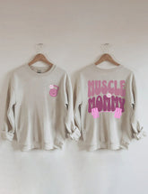Sweat-shirt de couverture de pompe de maman musculaire