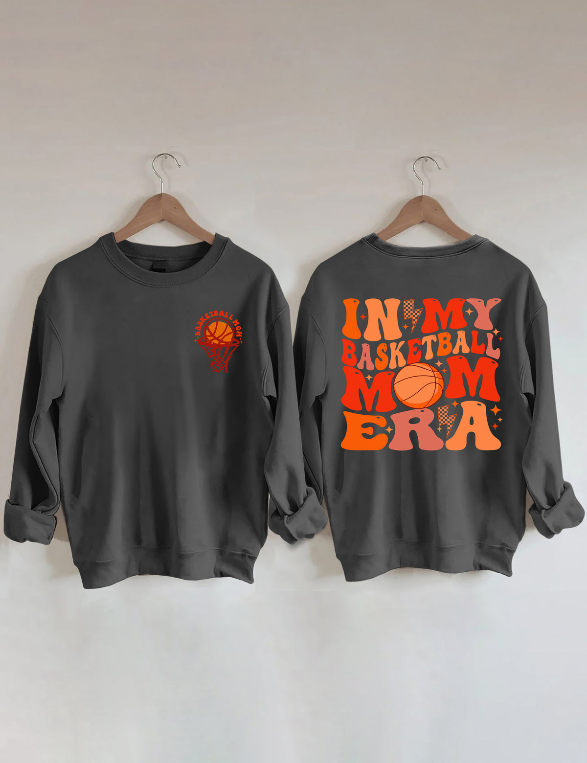 Sweat-shirt Dans mon ère de maman de basket-ball