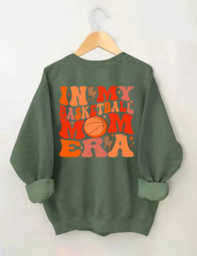 Sweat-shirt Dans mon ère de maman de basket-ball
