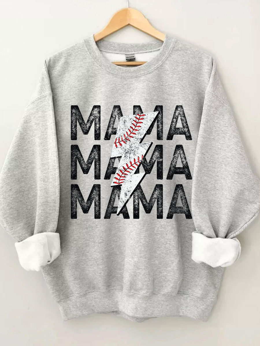 Sweat-shirt maman baseball