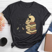 T-shirt col rond amateur de livres