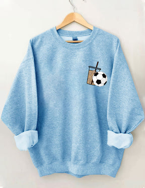 Sweat-shirt de football au café glacé du week-end