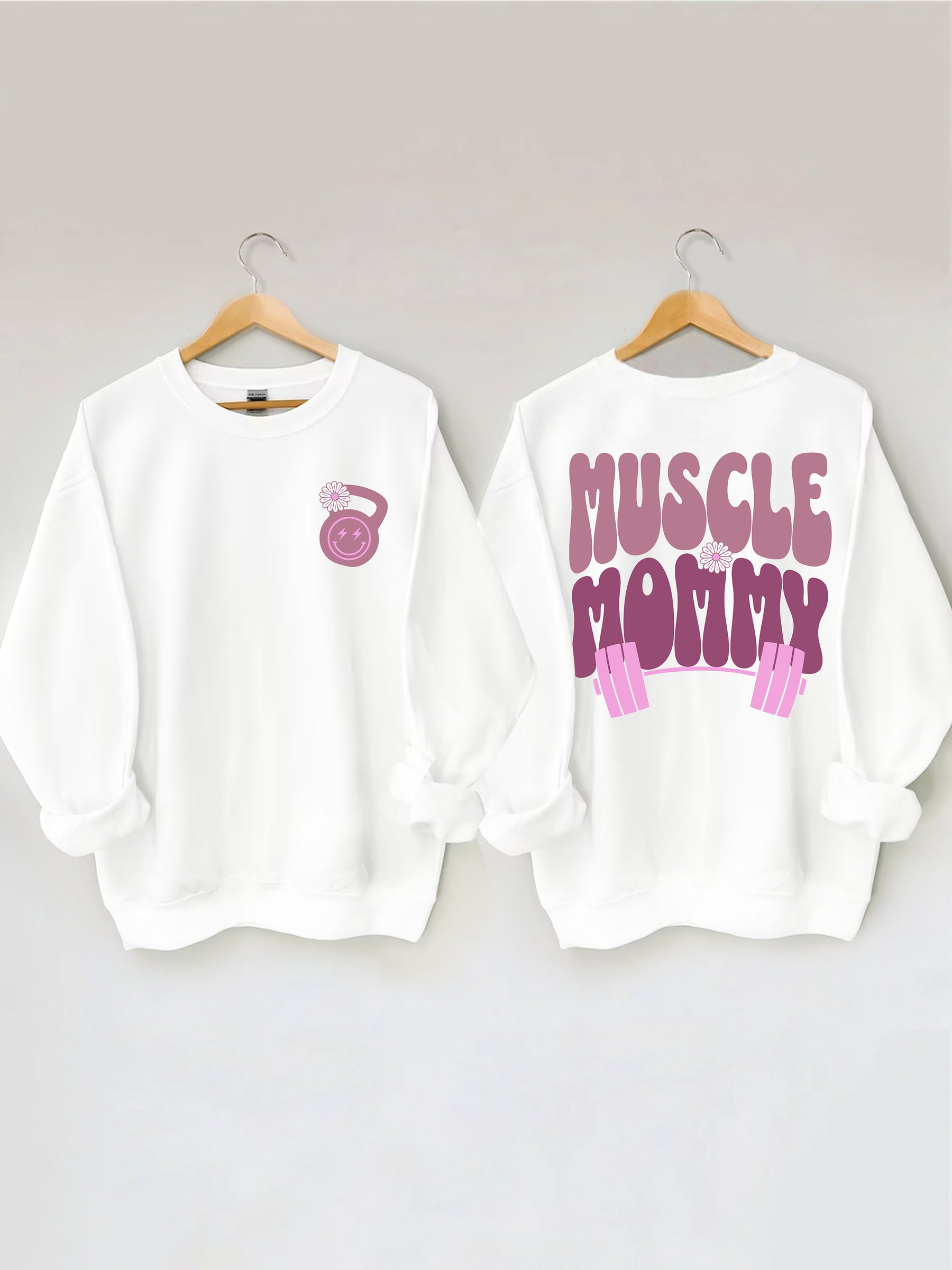 Sweat-shirt de couverture de pompe de maman musculaire