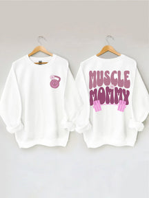 Sweat-shirt de couverture de pompe de maman musculaire