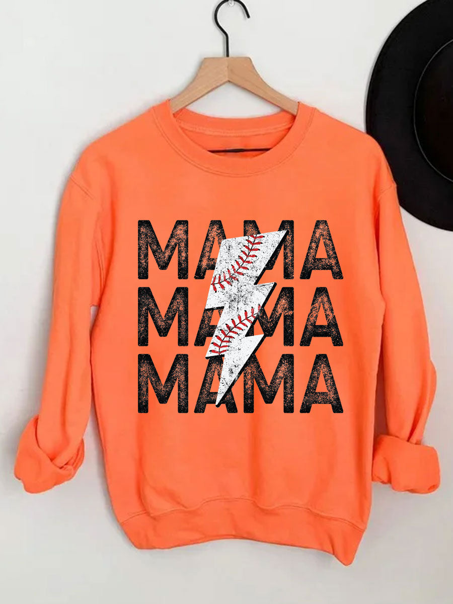 Sweat-shirt maman baseball