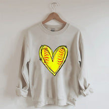 Sweat-shirt coeur de baseball