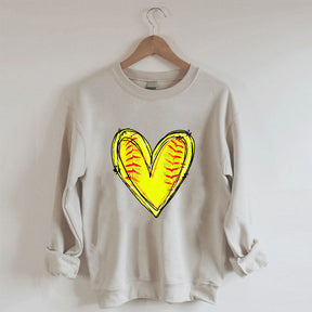Baseball-Herz-Sweatshirt