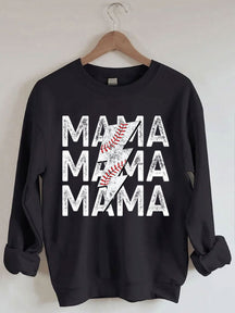Sweat-shirt maman baseball