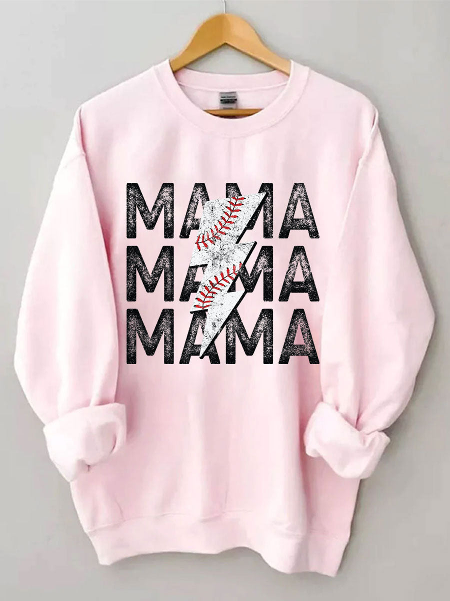 Sweat-shirt maman baseball