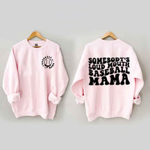 Sweat-shirt maman de baseball à gueule bruyante de quelqu'un