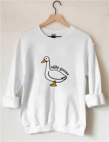 Sweatshirt mit Silly Goose-Print 