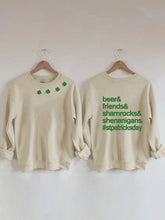 St. Patrick's Day Lucky Shamrocks Print Sweatshirt