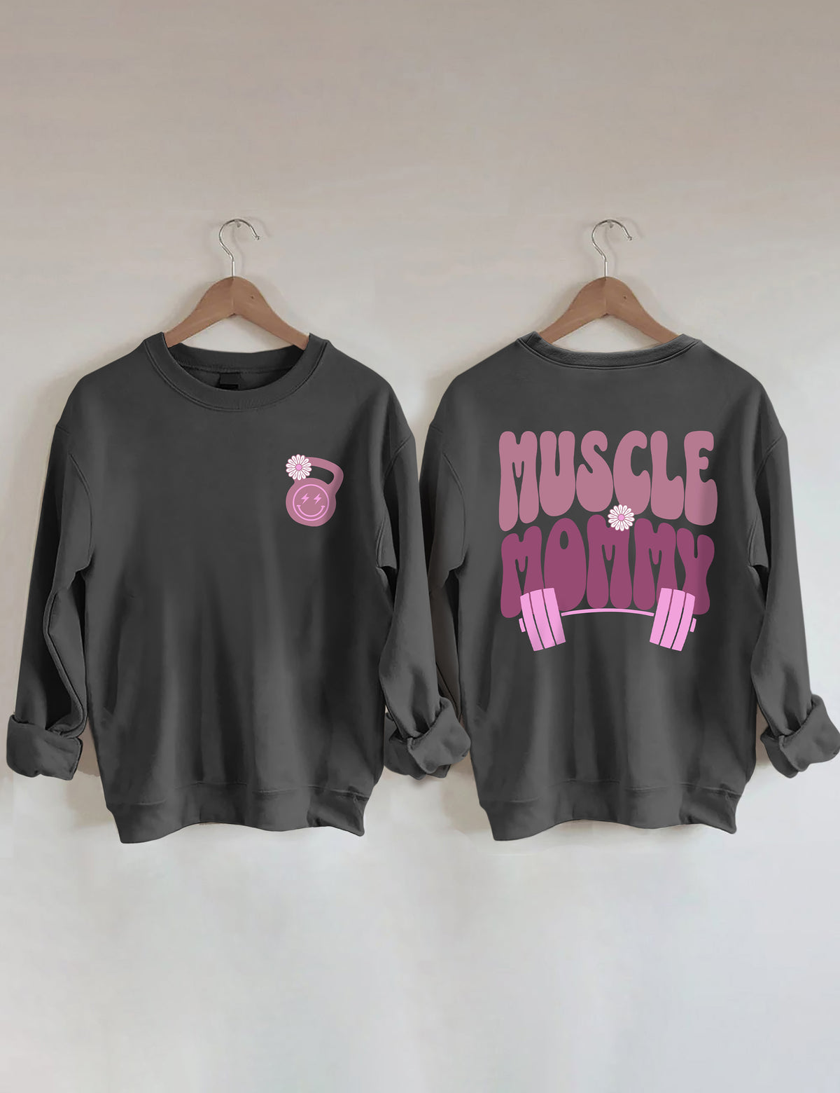 Sweat-shirt de couverture de pompe de maman musculaire