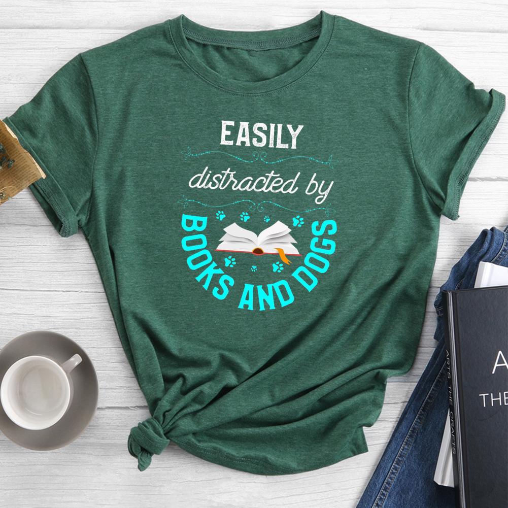 T-shirt col rond amateur de livres