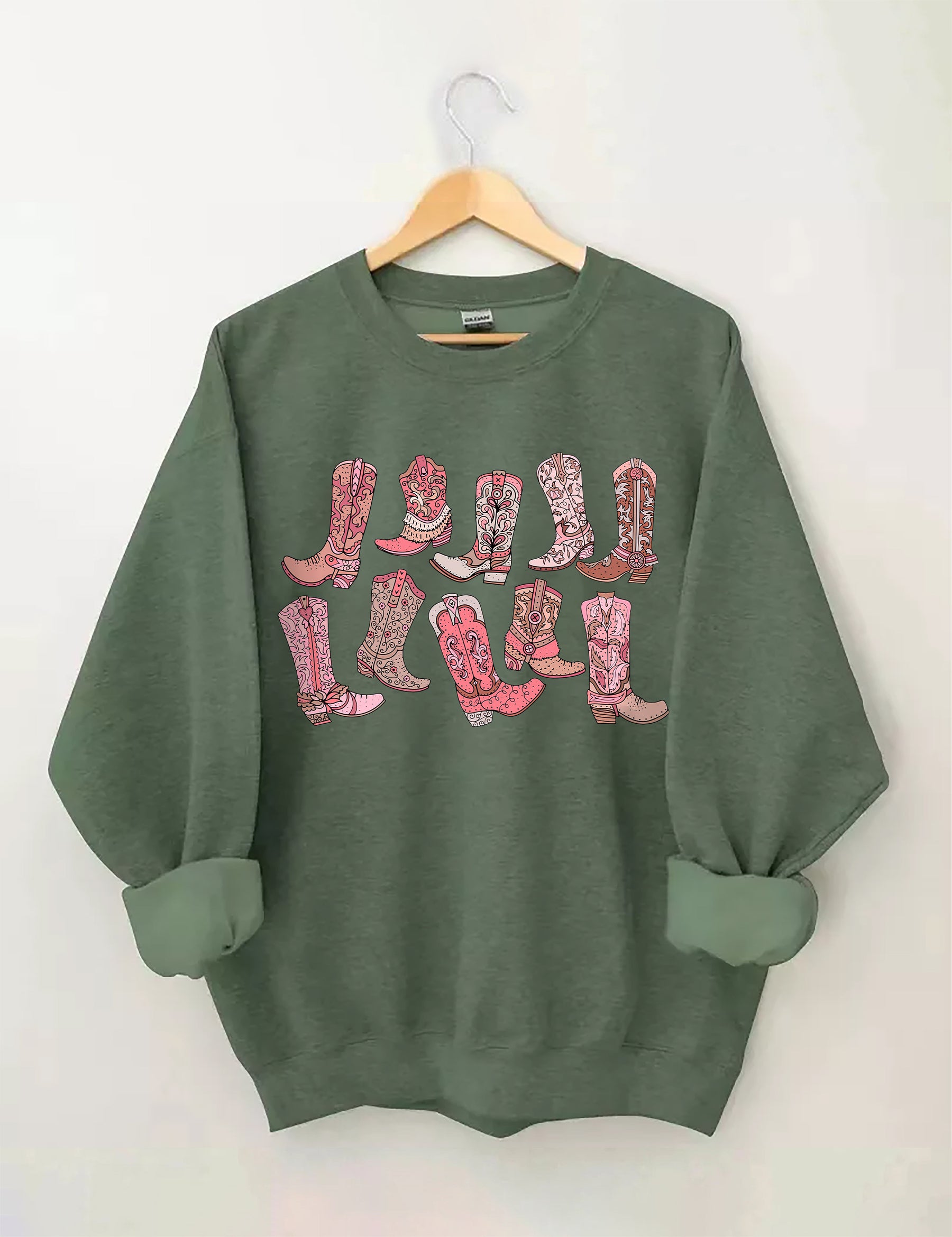 Sweat-shirt bottes de cow-girl