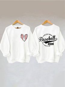 Sweat-shirt Livin' That Baseball Mom Life