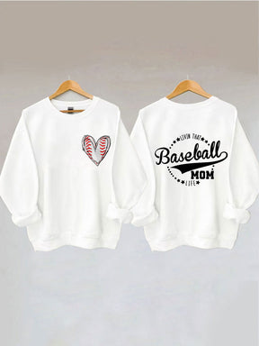 Sweat-shirt Livin' That Baseball Mom Life