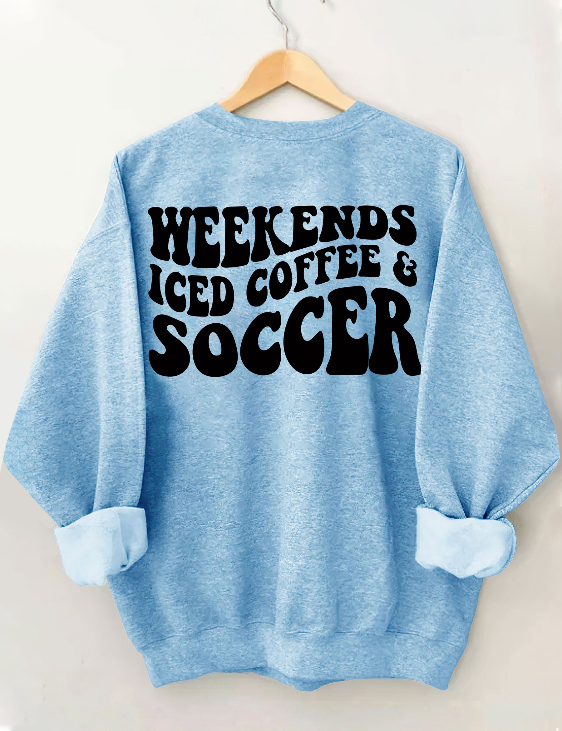 Sweat-shirt de football au café glacé du week-end