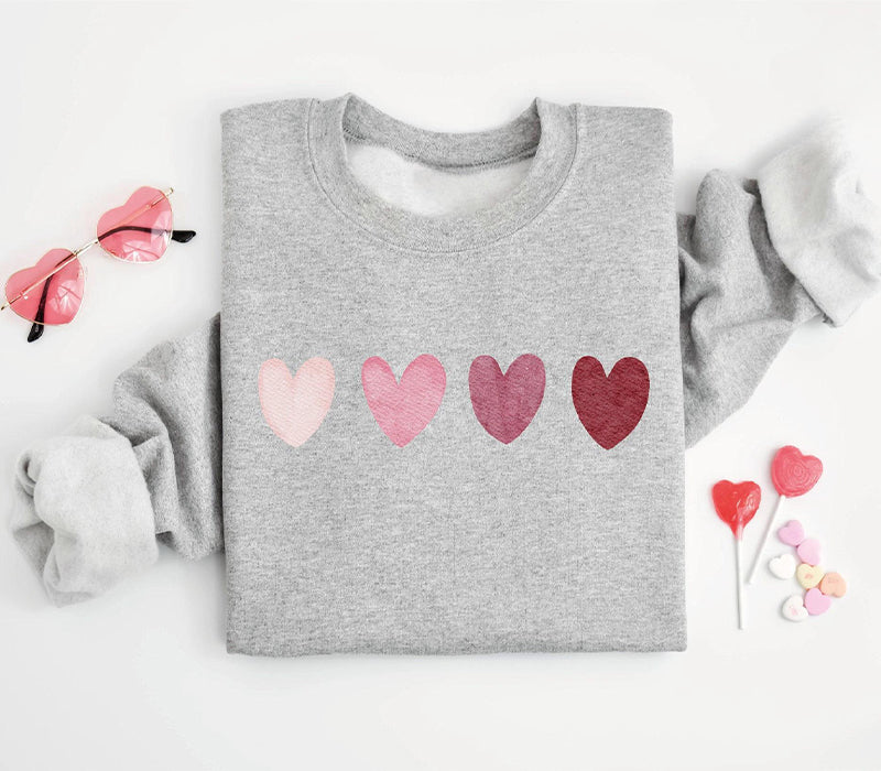 Valentinstag-Herz-Sweatshirt