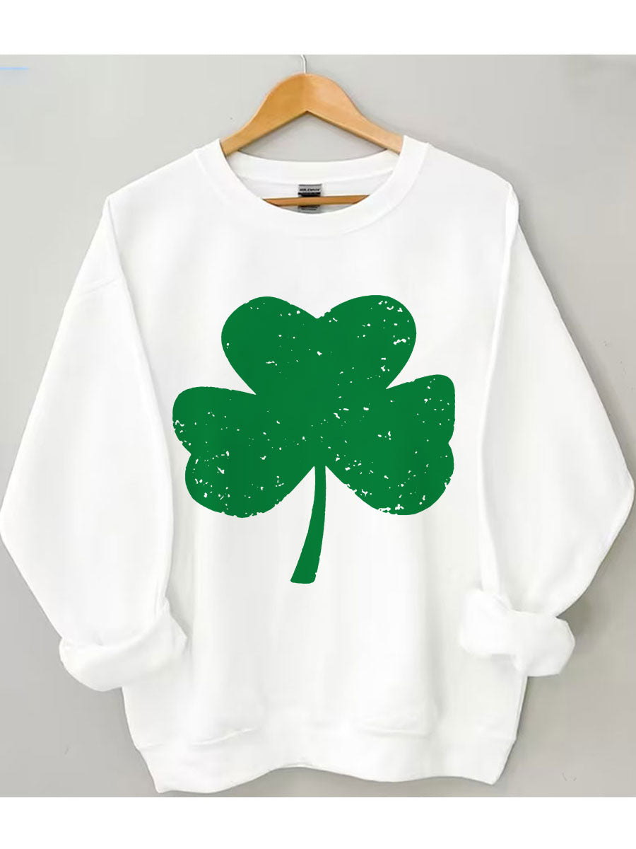 St. Patrick's Day Kleeblatt-Sweatshirt