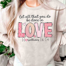 Sweatshirt mit Liebesbrief-Print