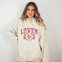 LOVER Skelett-Herz-Valentinstag-Grafik-Hoodie