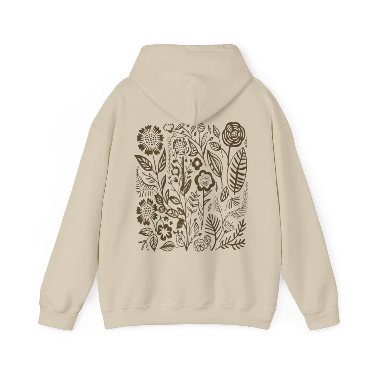 Natur-Wildblumen-Hoodie