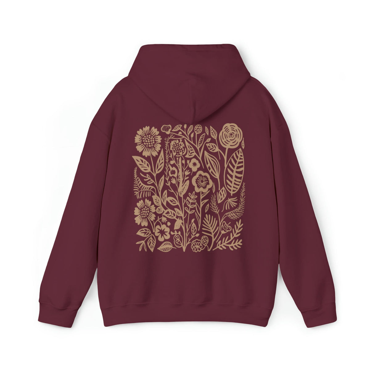 Natur-Wildblumen-Hoodie