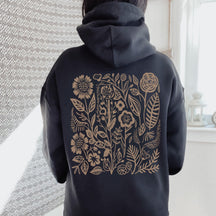 Natur-Wildblumen-Hoodie