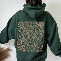 Natur-Wildblumen-Hoodie